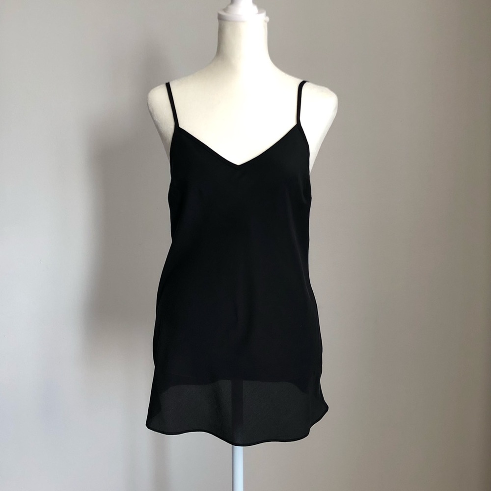 J Crew black silk cami